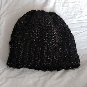 Black beanie HANDMADE